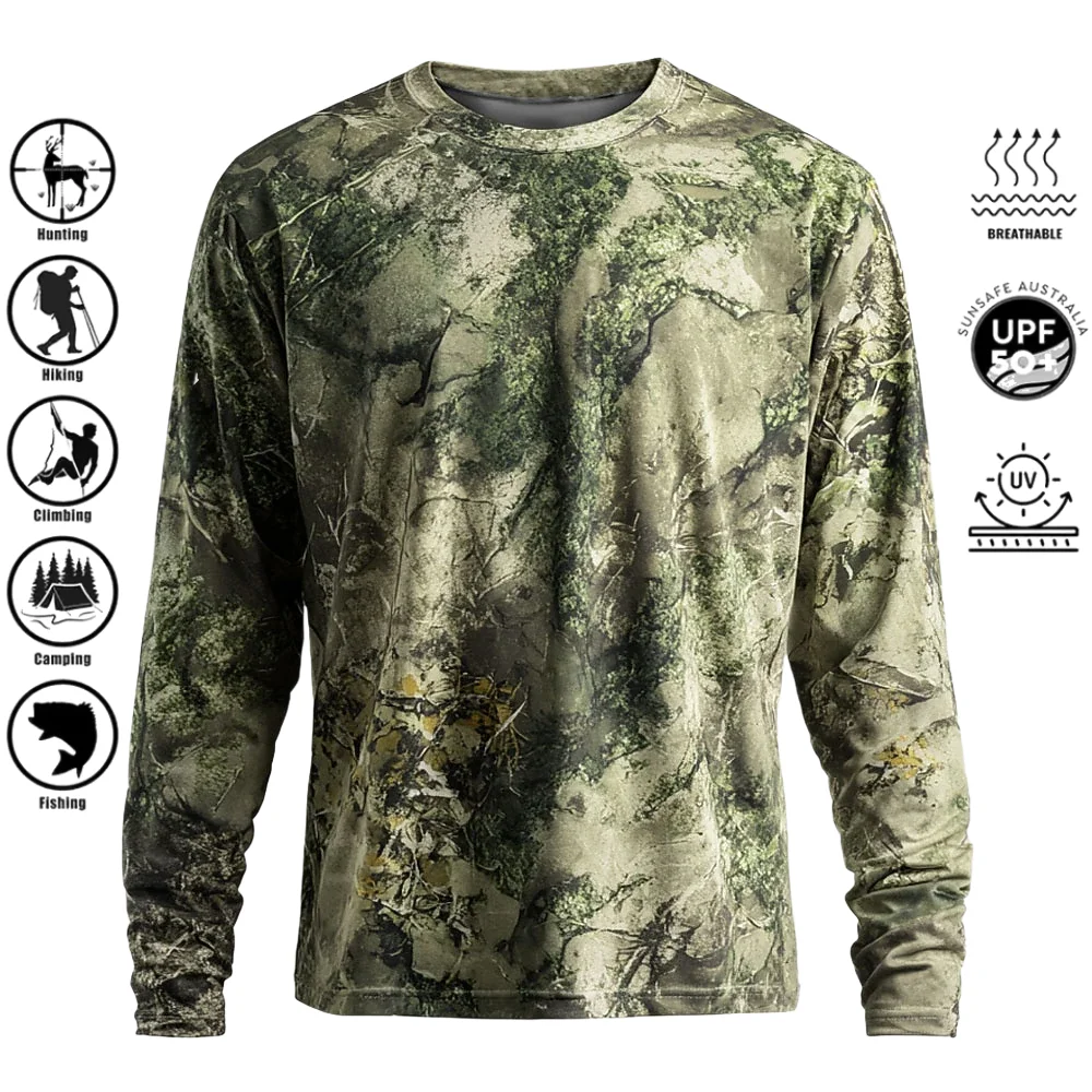 Heren T-shirt met lange mouwen - Outdoor Hunting Prints recensie en prijs